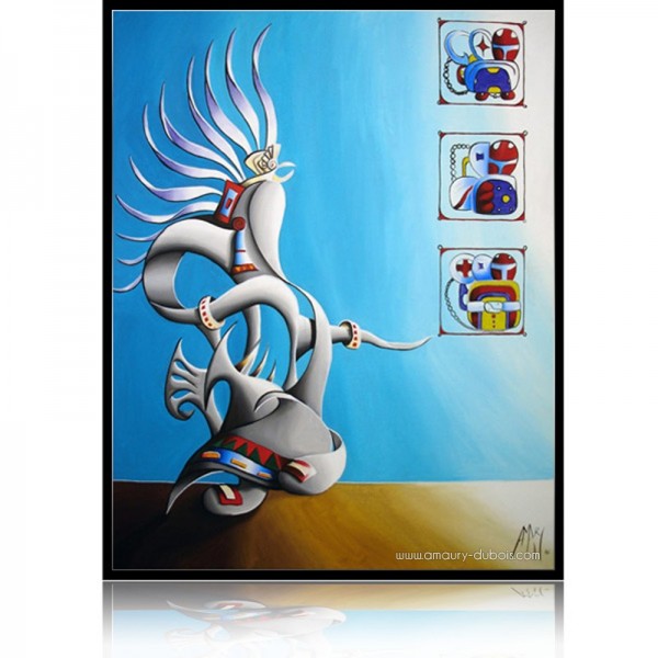Peinture abstraite Mexica