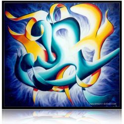 Peinture moderne "La luxure"