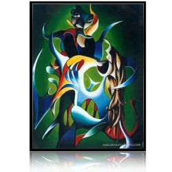 Peinture Colorée Hymne à l'amour