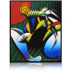Peinture abstraite "L'air sent la r&eacute;alit&eacute;"
