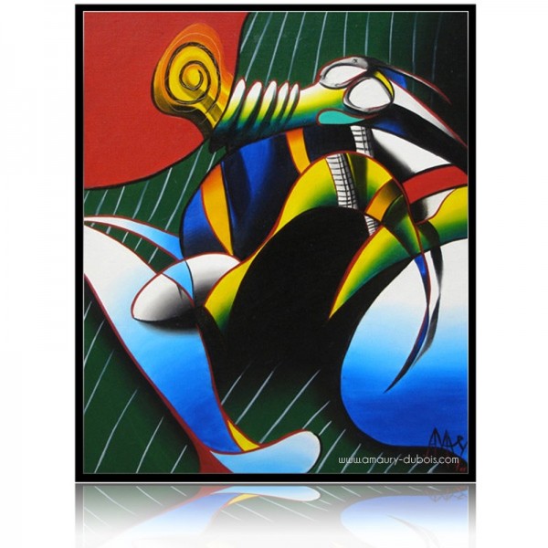 Peinture abstraite "L'air sent la r&eacute;alit&eacute;"