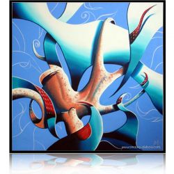 Peinture figurative Tentacules