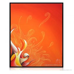 Peinture abstraite "In bloom"
