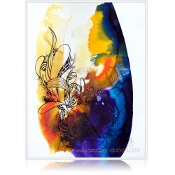 Contemporary Ink on paper - I come from the water  3