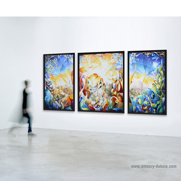 Tableau Tryptique Shine a light