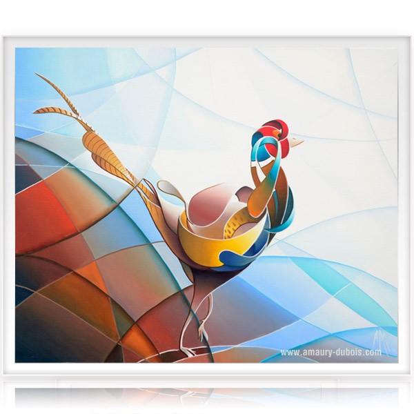 Peinture Color&eacute;e Faisan