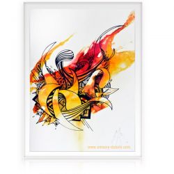 Modern Ink on paper - I come from the water  9