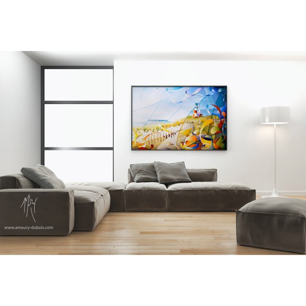 Peinture Color&eacute;e The dream's keeper