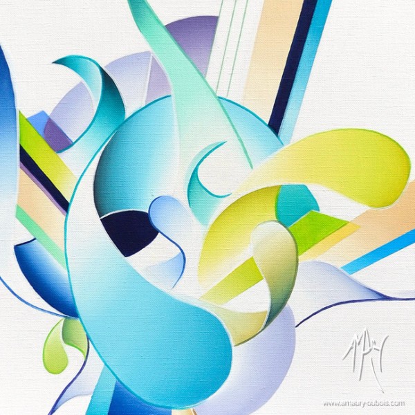 Art abstrait "Birth"