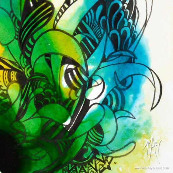 Encre sur papier moderne - I come from the water  6