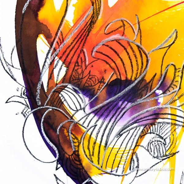 Encre sur papier moderne - I come from the water 2