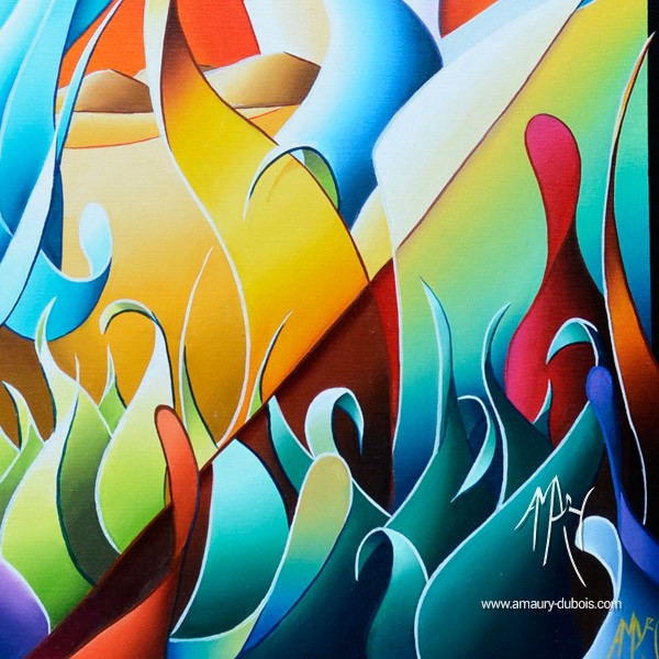 Peinture Color&eacute;e A l'aube II