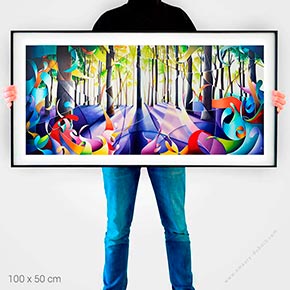 reproduction tableau contemporain